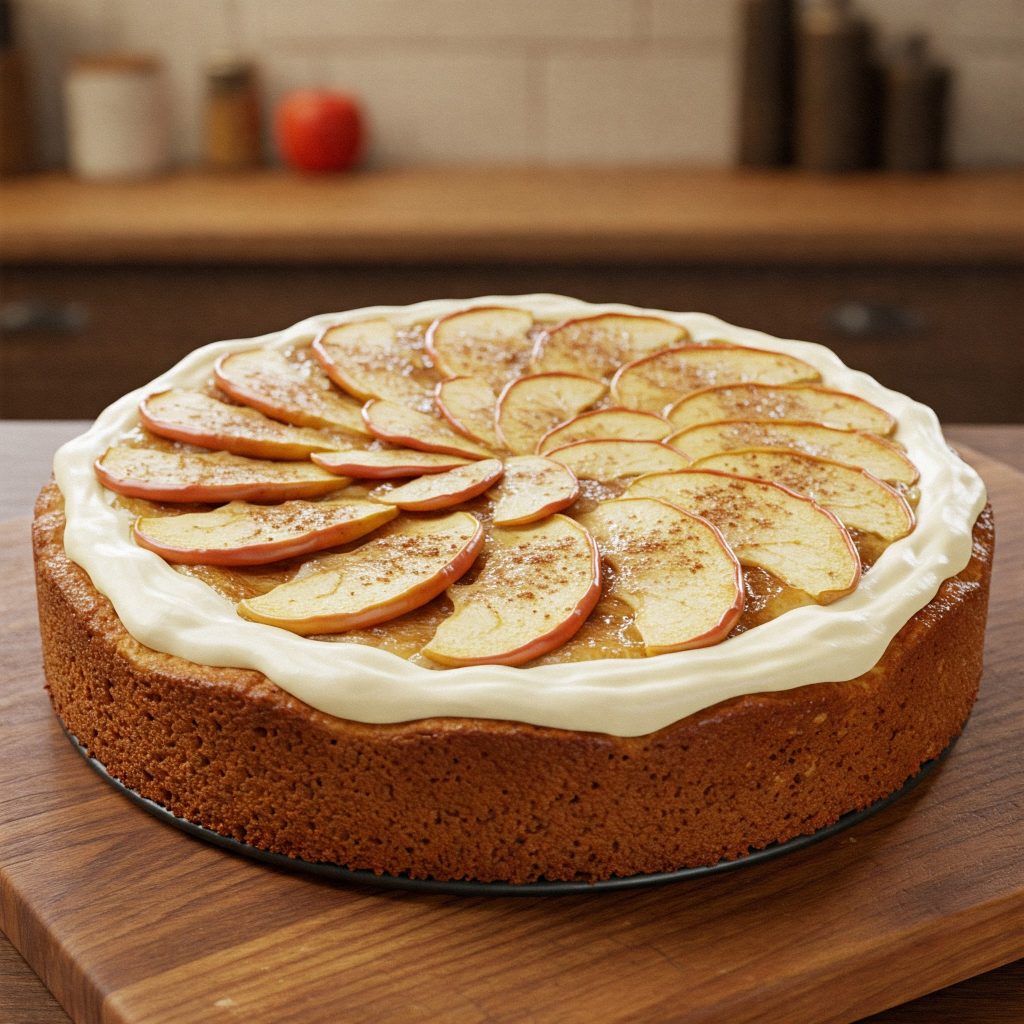 Rømmekake Med Epler