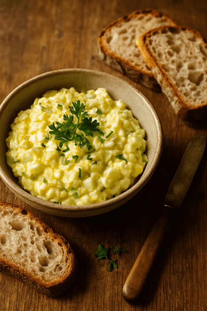 Eggesalat med purre