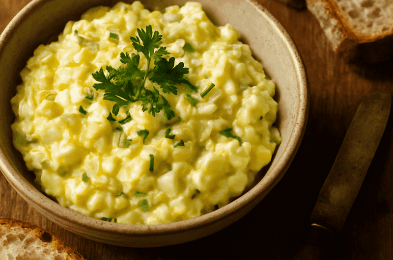 Eggesalat med purre
