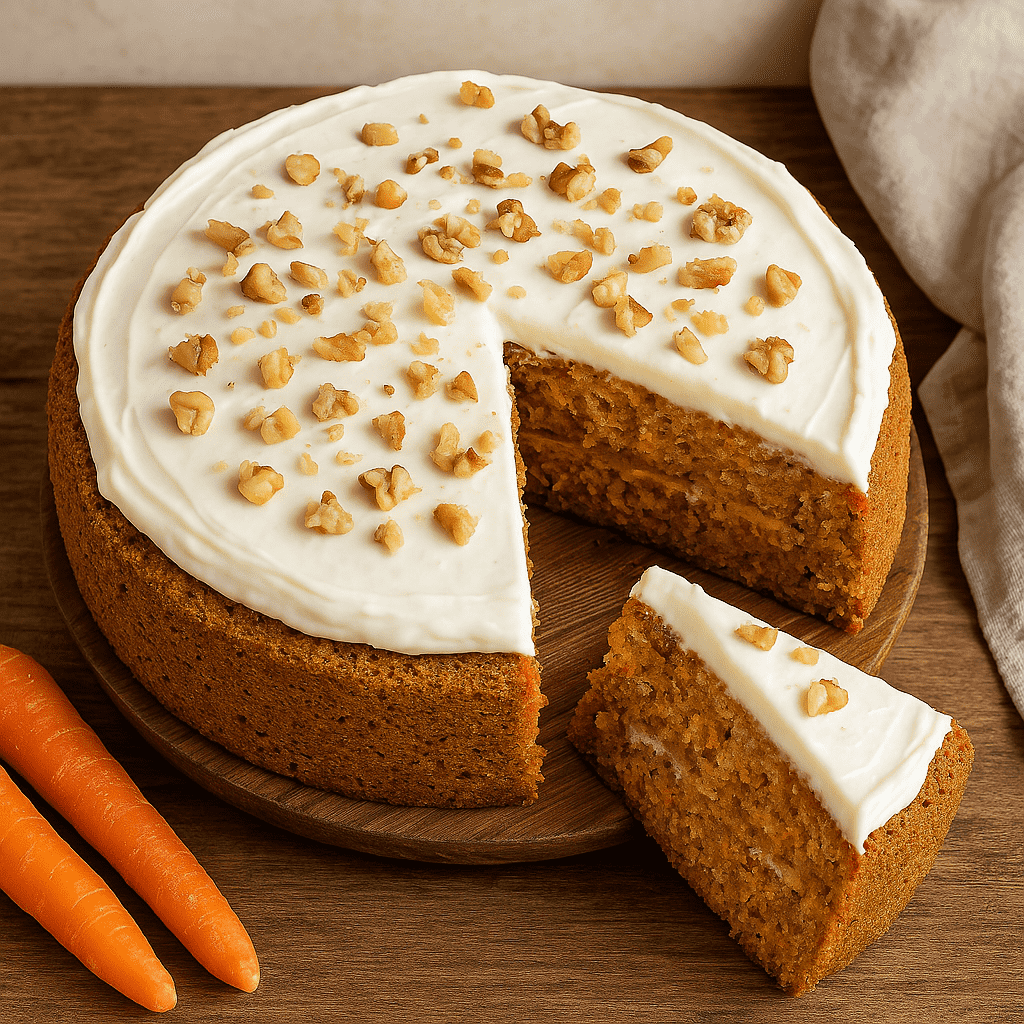 Glutenfri gulrotkake
