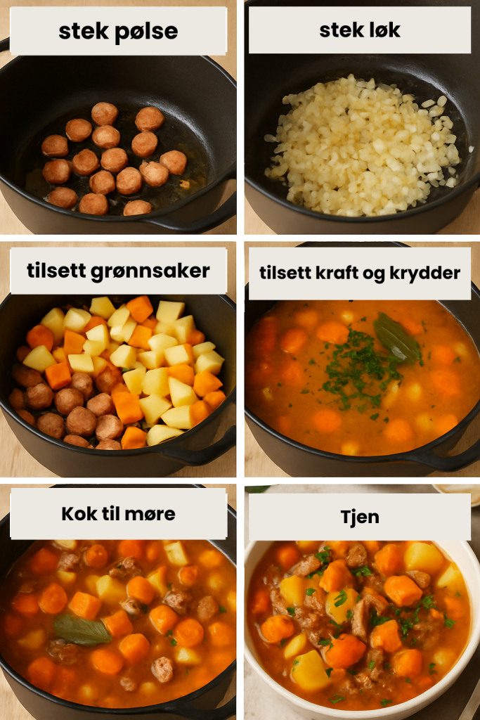 Lapskaus med pølse
