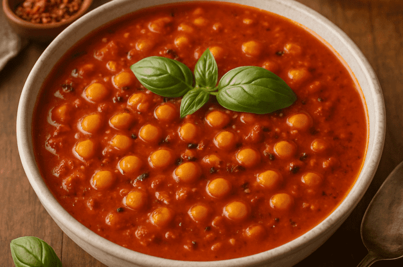 Krydret tomatsuppe med kikerter