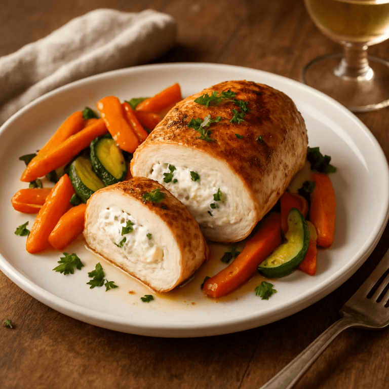 fylt kyllingfilet kremost