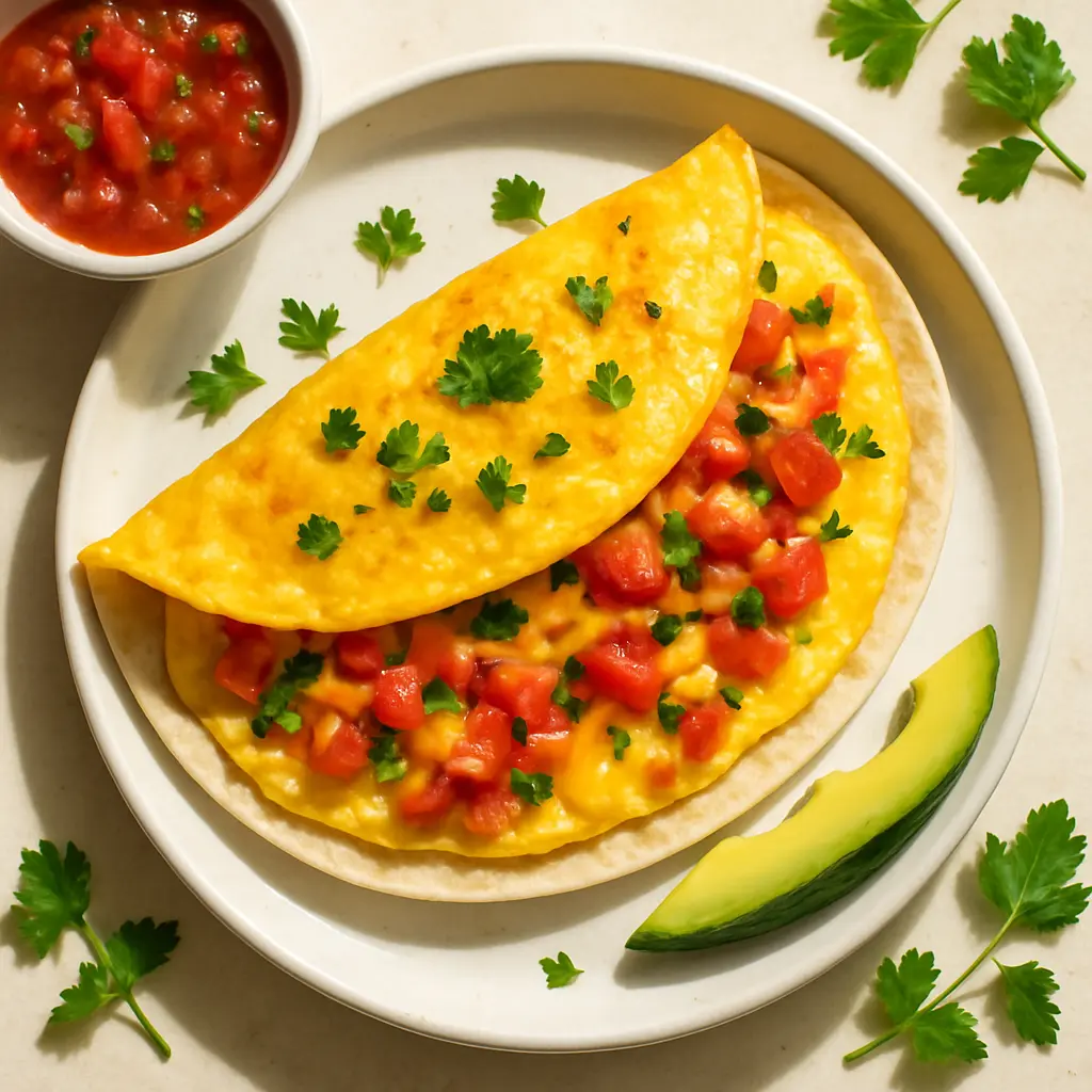 Omelett med tortilla
