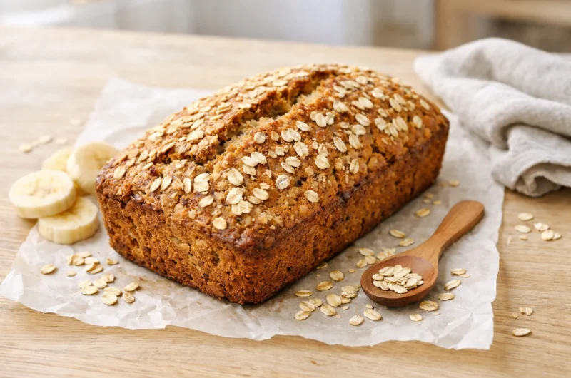 Bananbrød med havregryn