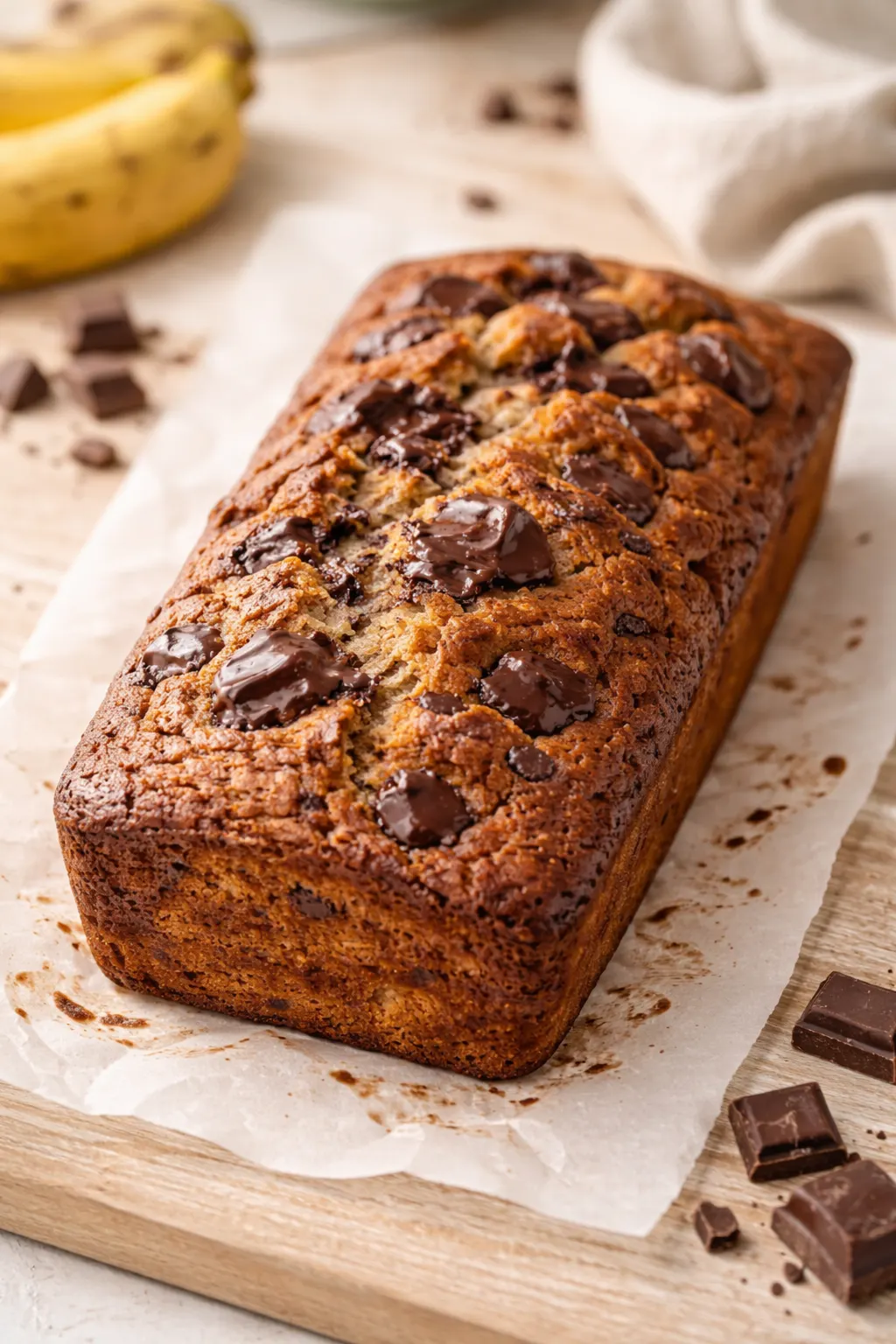 Bananbrød med sjokolade