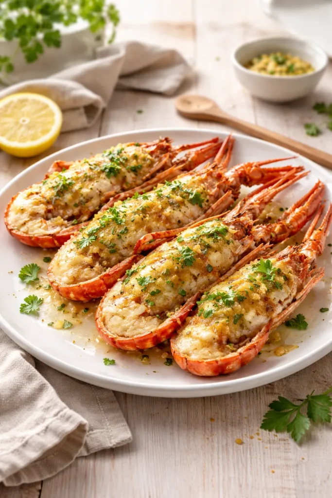 Gratinerte sjøkreps