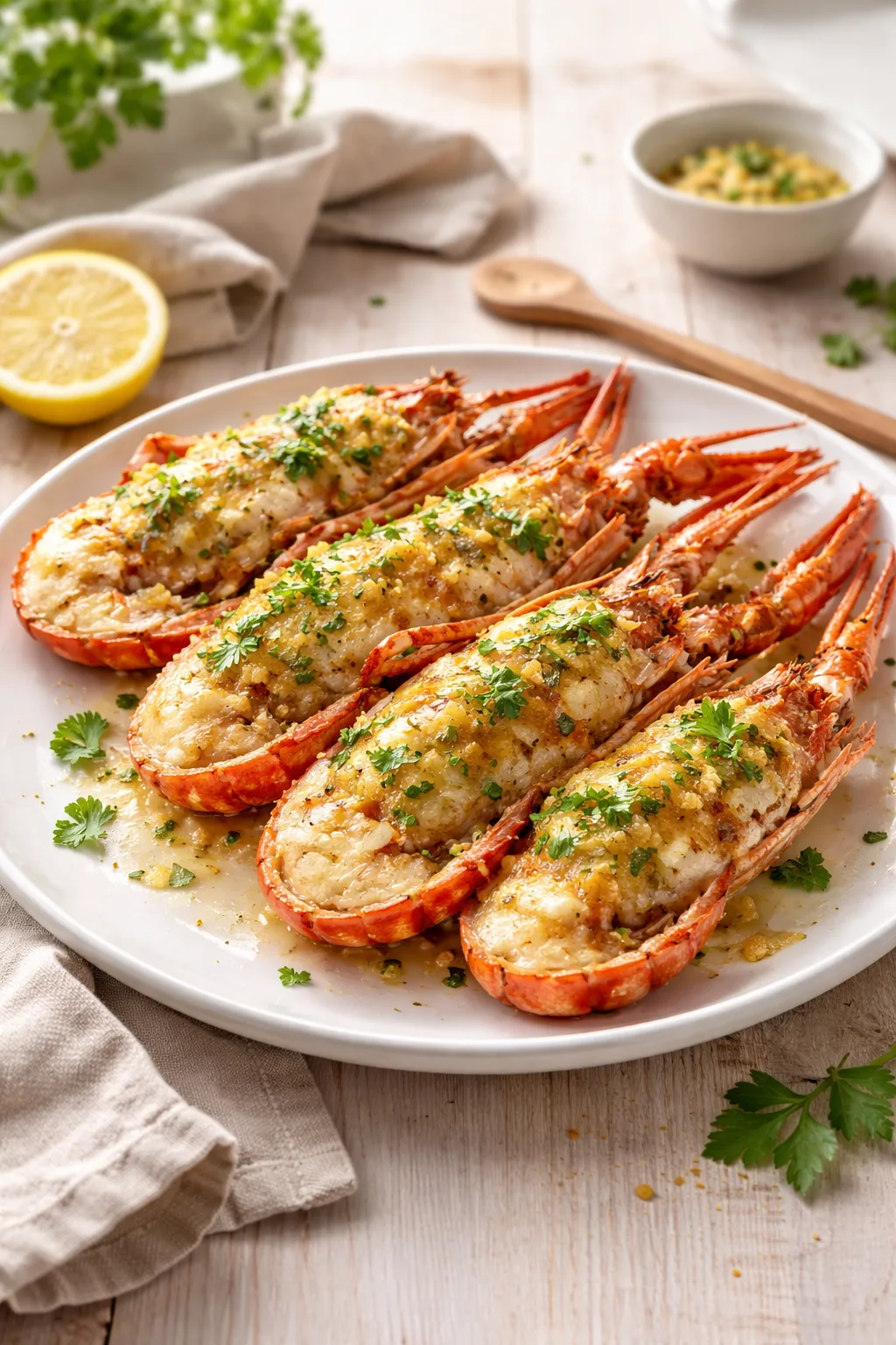 Gratinerte sjøkreps