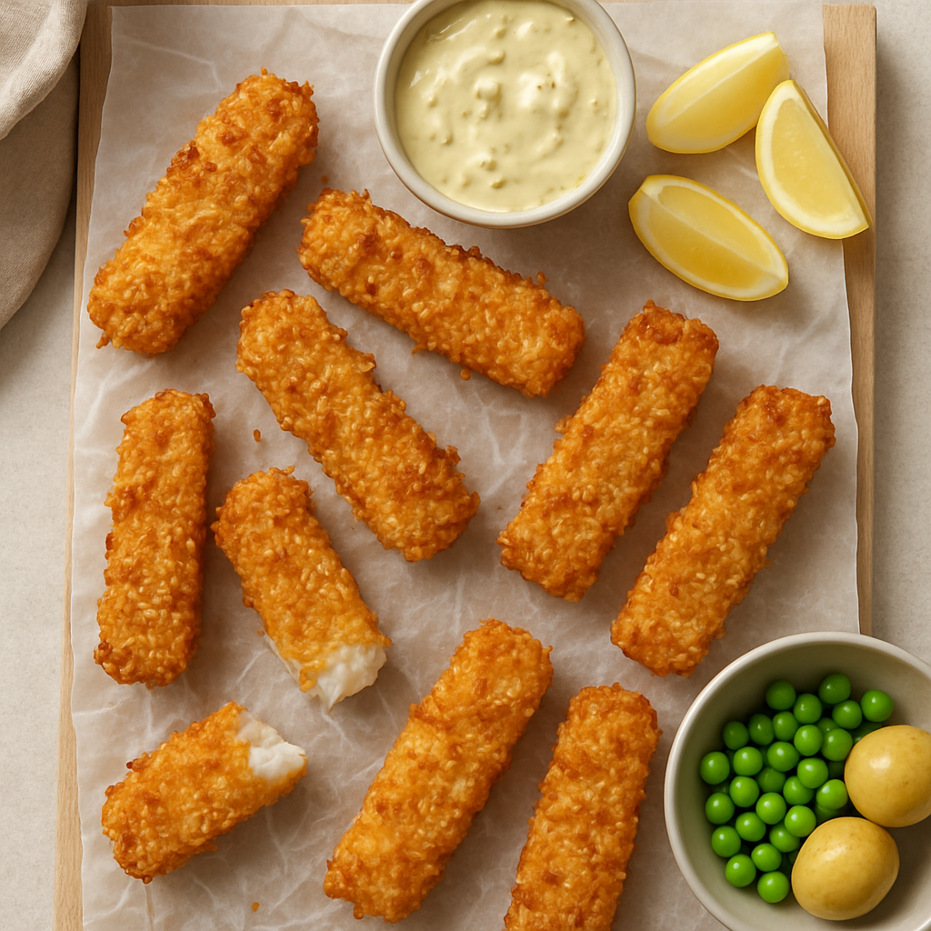 Hjemmelagde Fiskepinner med Cornflakes