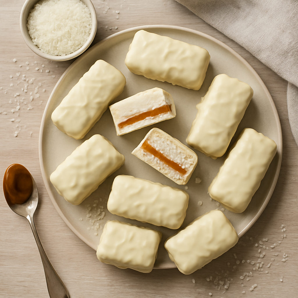 Hvit Bounty med Dulce de Leche